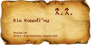 Kis Koppány névjegykártya